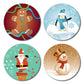 Christmas Characters Drink Coasters Set of 4 - FREE SHIPPING