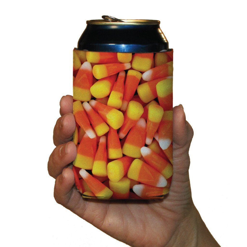 Halloween Candy Corn Can Cooler Set 6 FREE SHIPPING