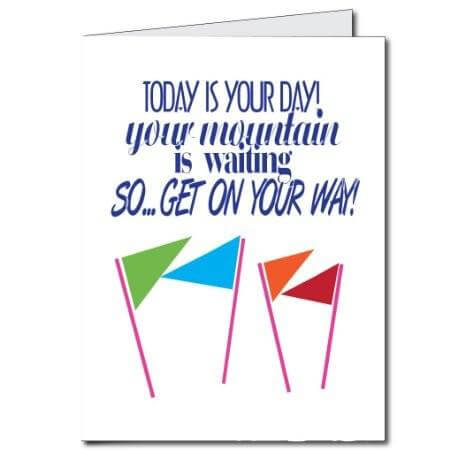 2' x 3' Giant Retirement Card- Places You Will Go (Stock Design - Male)