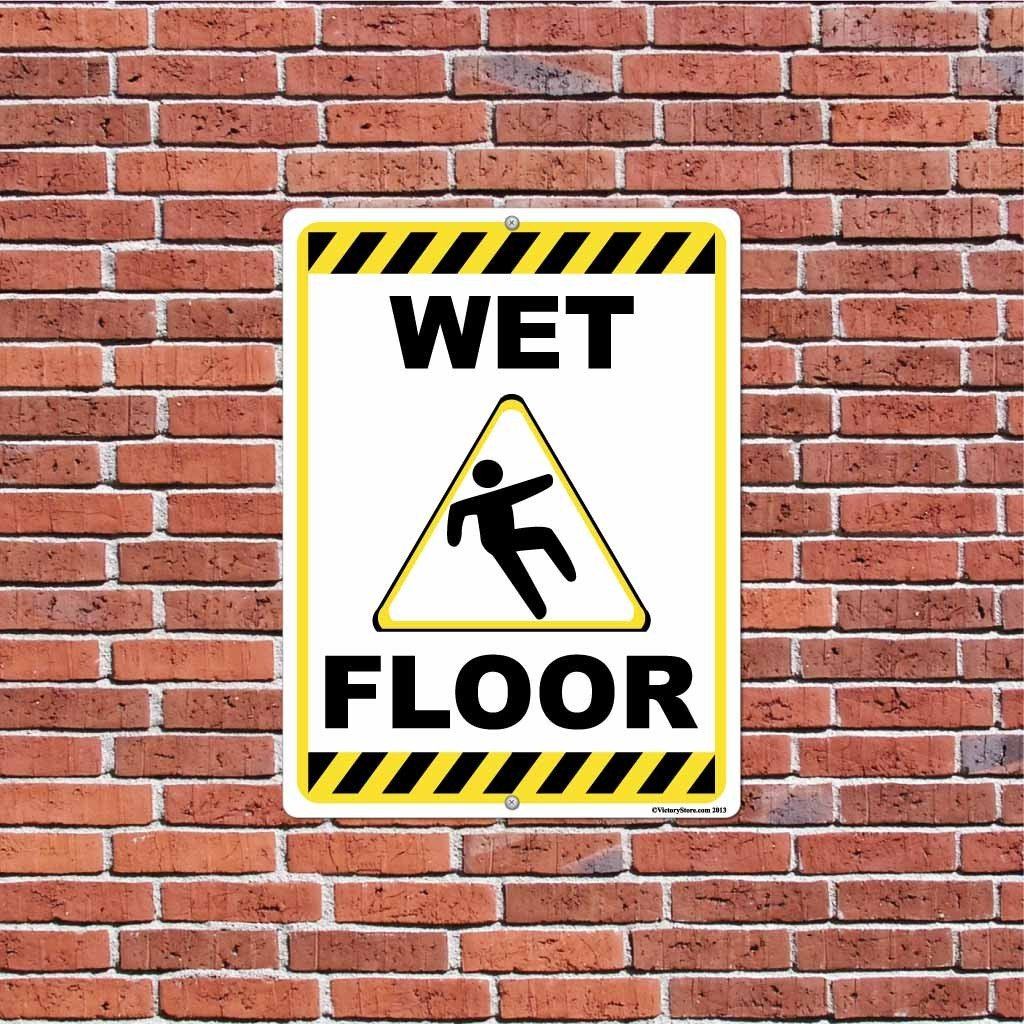 Wert Sign Caution Wet Floor Sign