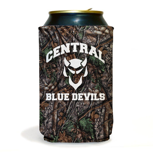 Set of 6 Central Blue Devils Camouflage Koozies