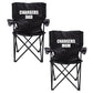 Chargers Parents Black Folding Camping Chair Set of 2