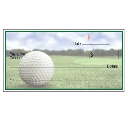 2'x4' Custom Oversized Golf Tournament Check
