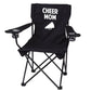 Cheer Mom Black Folding Camping Chair with Carry Bag