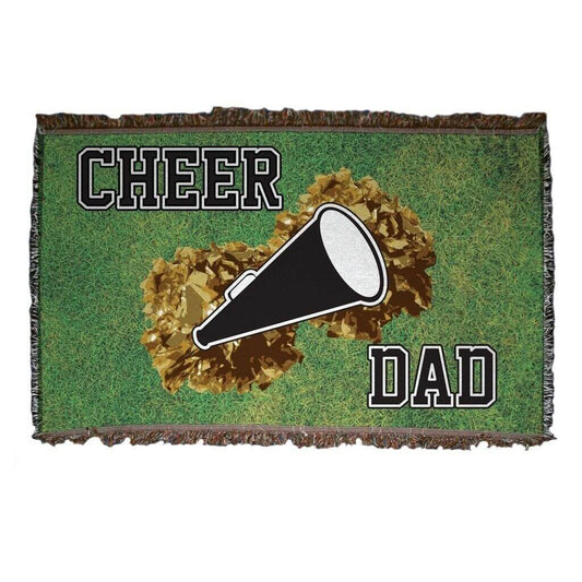 Cheerleader Dad Woven Blanket