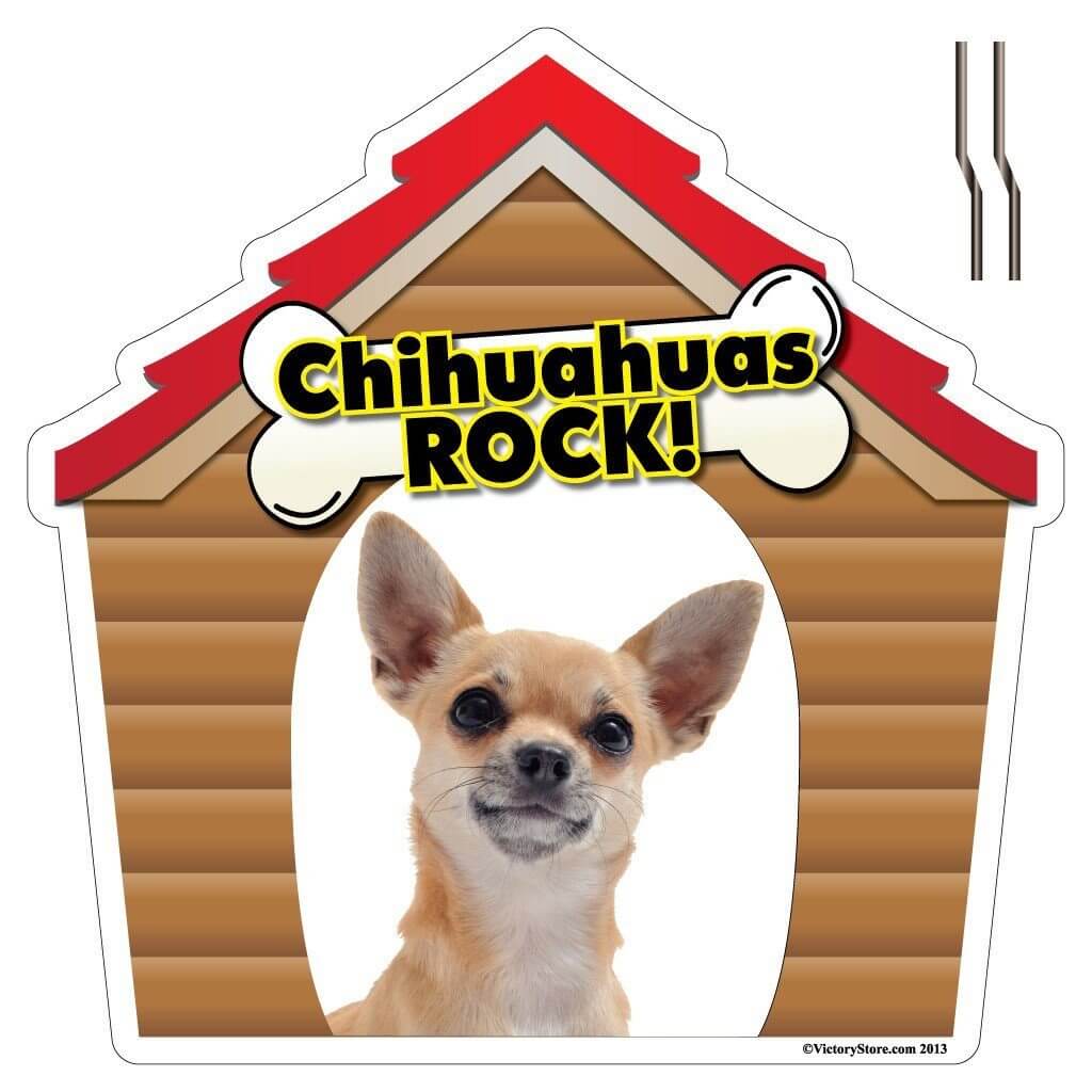 Chihuahuas Rock! Dog Breed Yard Sign - Plastic Shaped Yard Sign - FREE SHIPPING