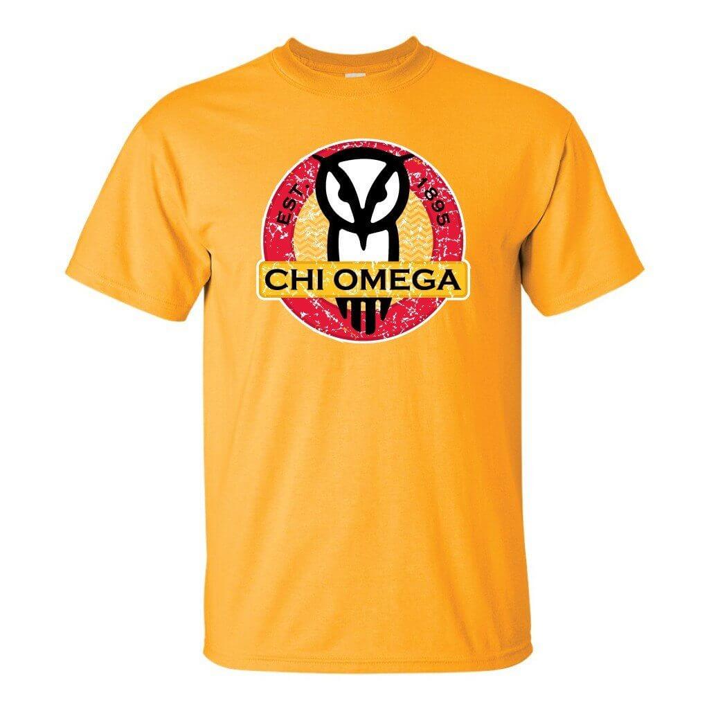 Chi Omega - Circle Design - Standard T-Shirt - FREE SHIPPING