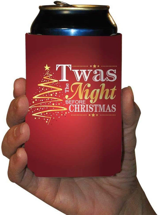Christmas Can Coolers "TWAS The Night Before Christmas" | Set of 6
