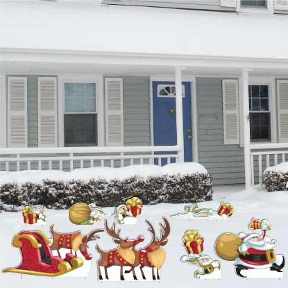 Christmas "Funny Characters" Yard Decoration - FREE SHIPPING