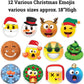 Christmas Emojis Yard Card Accessories 12 pc set (19680)
