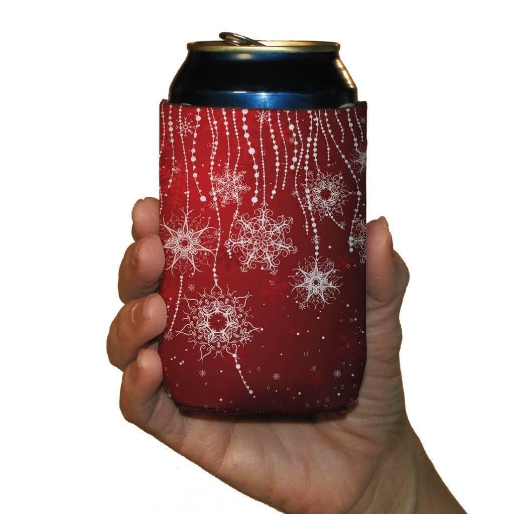 Christmas Themed Can Cooler Set of 6 - 6 designs - FREE SHIPPING