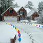 Giant Christmas Light Bulb Pathway Markers Lawn Decorations - FREE SHIPPING