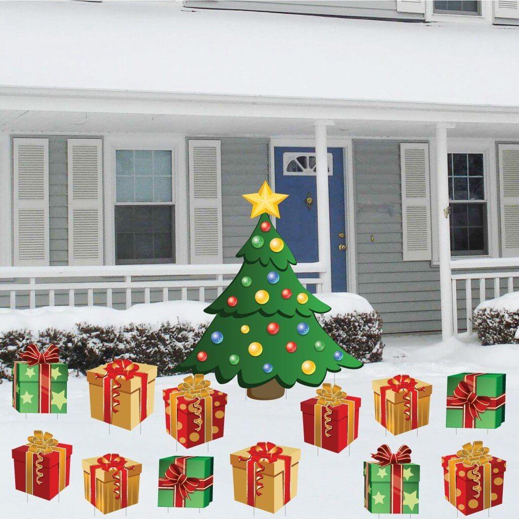 Christmas Tree with Presents Christmas Lawn Decoration - FREE SHIPPING