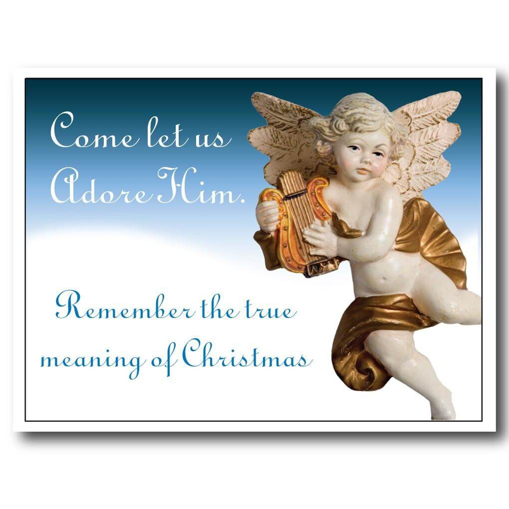 Come Let Us Adore Him-Remember the True Meaning of Christmas Yard Sign - FREE SHIPPING