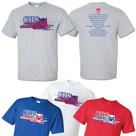 CHS Blue Devils 2 Sided Print T-Shirt
