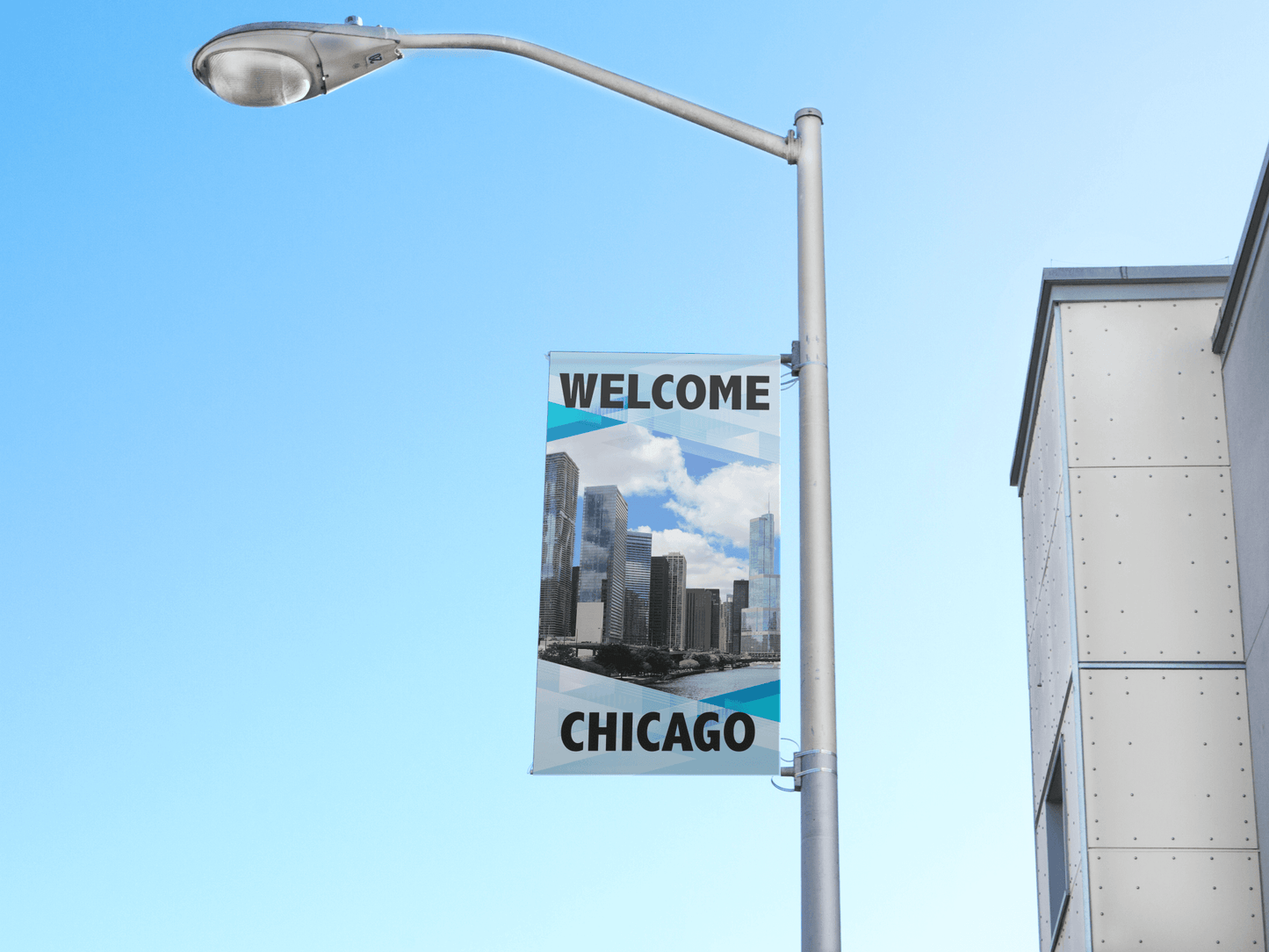 custom city pole banner