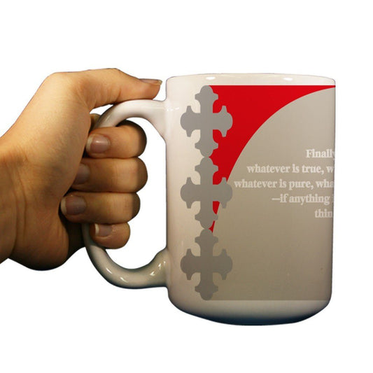 Philippians 4:8 Religious 15oz Coffee Mug