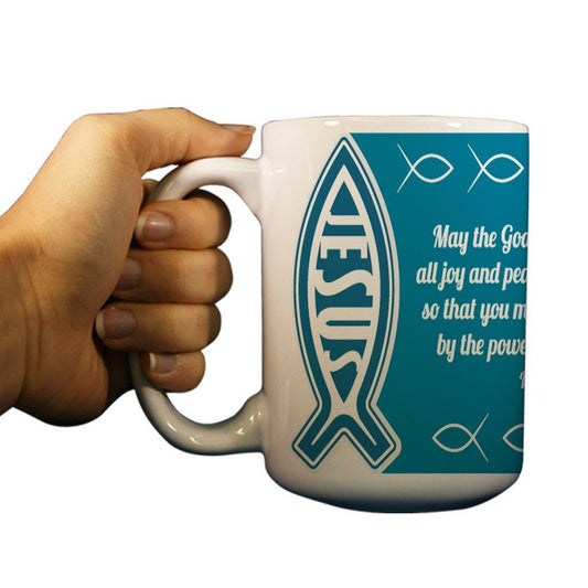 Romans 15:13 Religious 15oz Coffee Mug