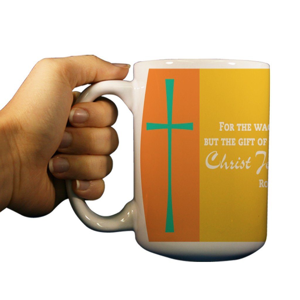 Romans 6:23 Religious 15oz Coffee Mug