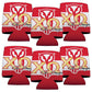 Chi Omega Can Cooler Set of 6 - Greek Letters with Paisley Print FREE SHIPPING