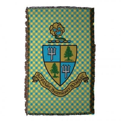 Tri Delta Coat of Arms Woven Throw Blanket