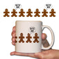 Christmas Coffee Mug - Gingerbread Men 'Bite Me' - 15 Oz