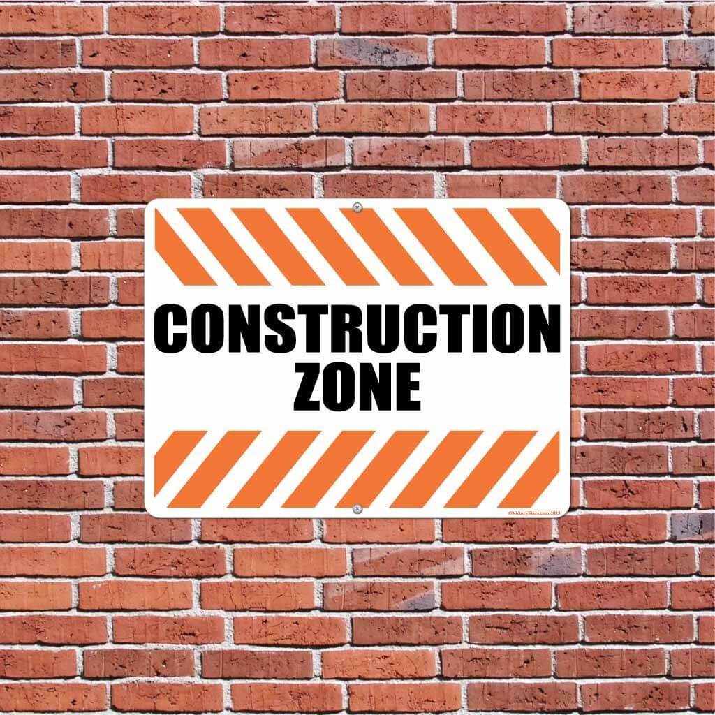 Constraction Zone Sign Construction Zone 18