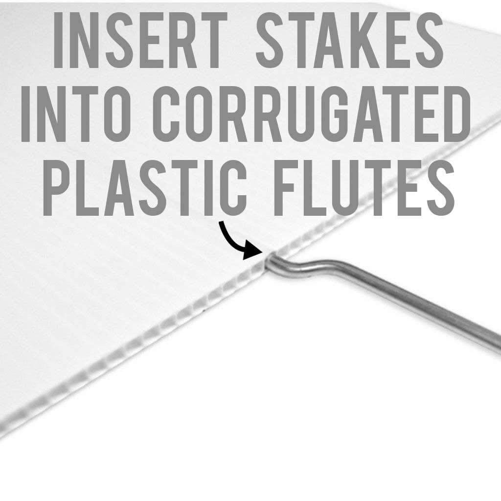 corrugated plastic and sign stakes