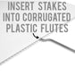 corrugated plastic with stakes
