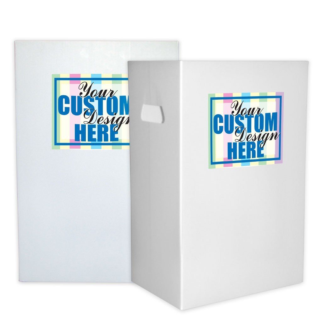 36.5 Gallons Custom Disposable Recyclable Corrugated Plastic Trash Cans