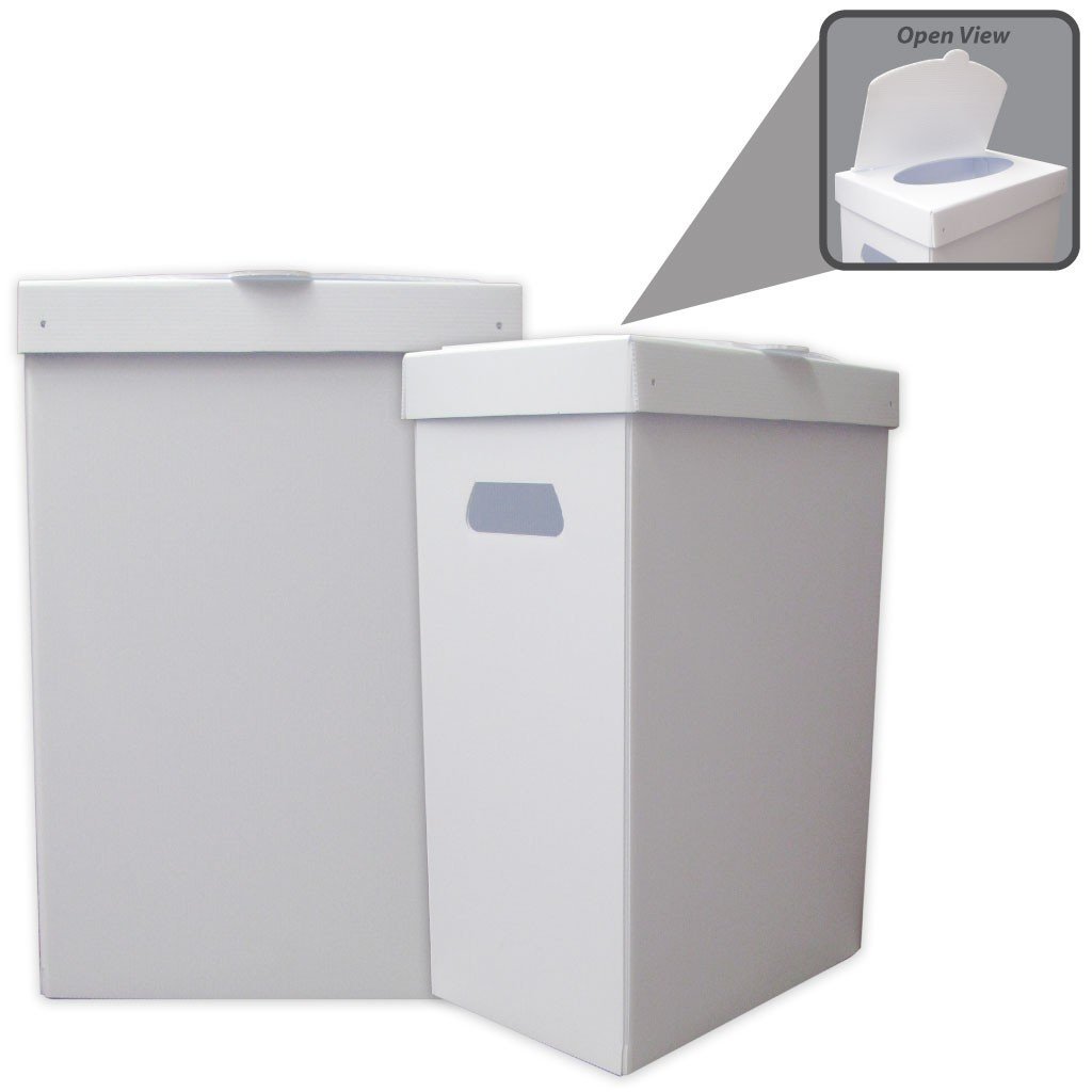 Disposable Recyclable Corrugated Plastic Trash Cans