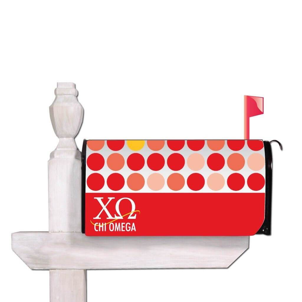 Chi Omega Magnetic Mailbox Cover - Design 1