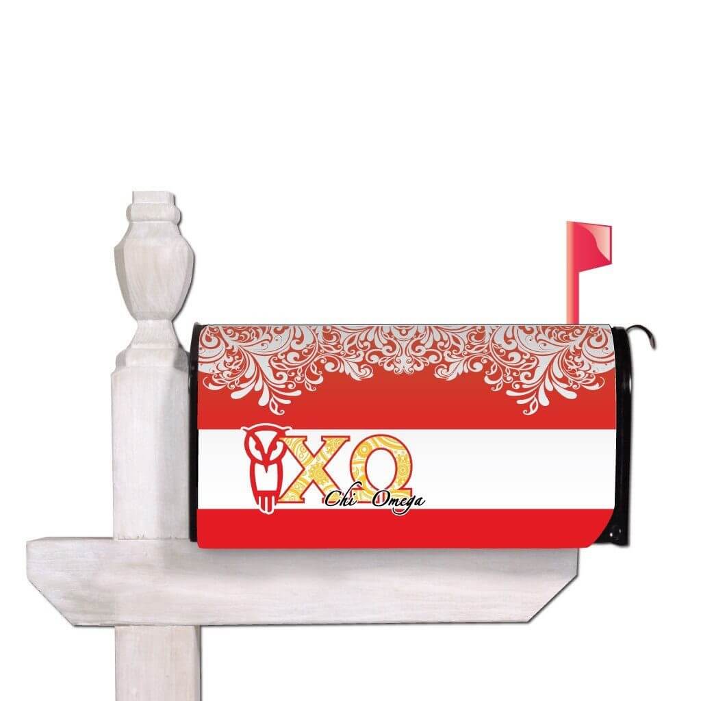 Chi Omega Magnetic Mailbox Cover - Design 2