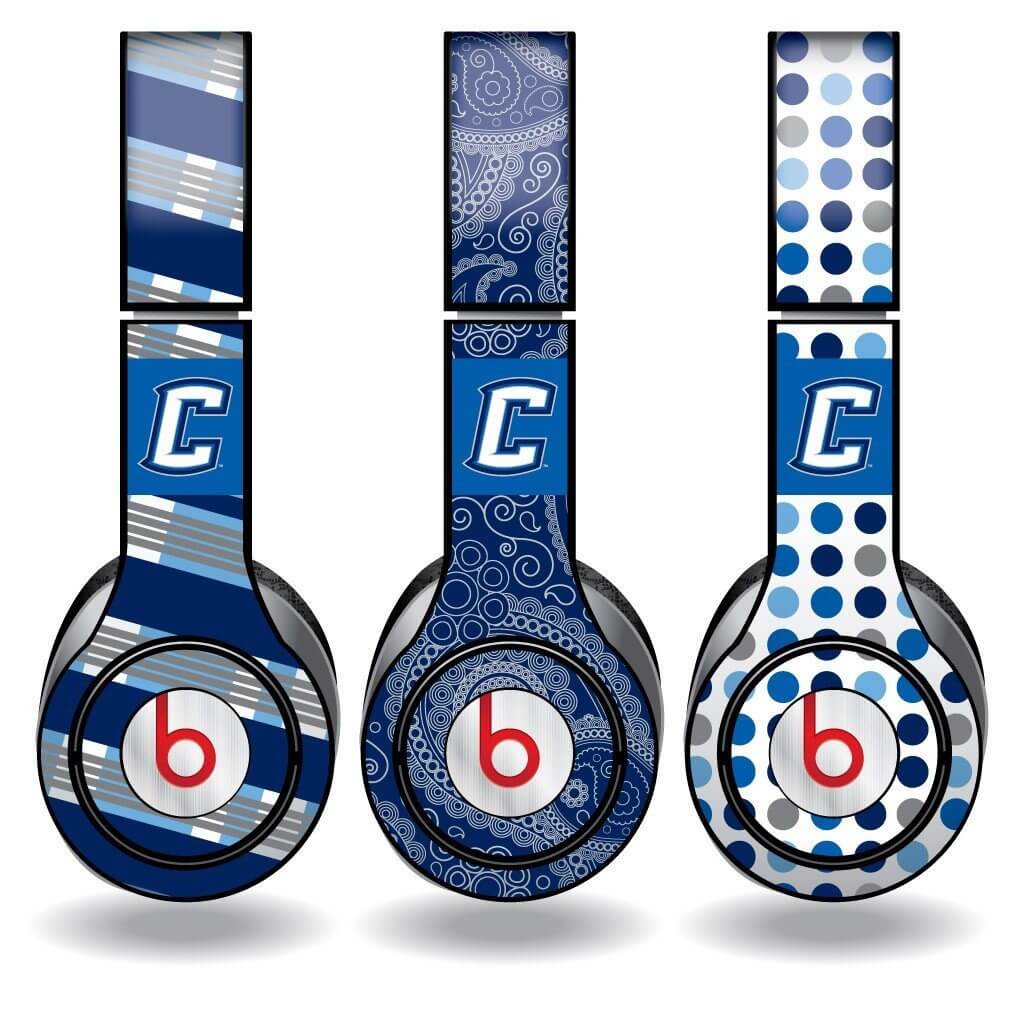 Creighton University -Set of 3 Patterns Skins for Beats Solo HD FREE SHIPPING