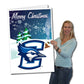 Creighton University 2'x3' Giant Christmas Greeting Card Plus a Bonus Yard Sign
