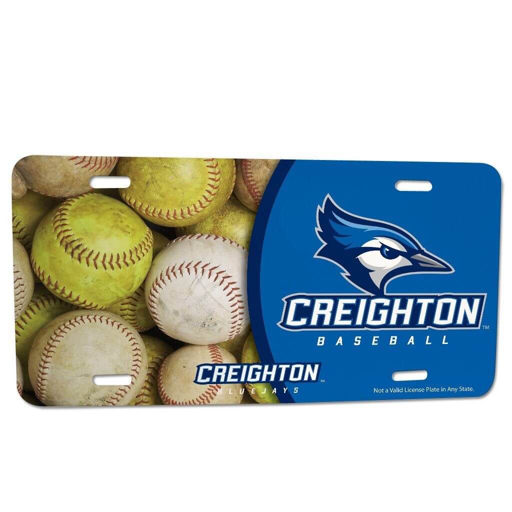 Creighton University - License Plate - Baseball