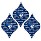 Creighton University Ornament - Set of 3 Tapered Shapes - FREE SHIPPING