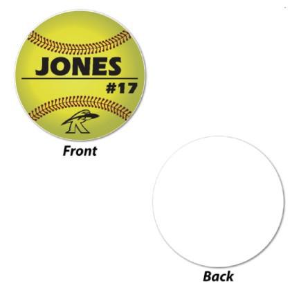 Custom 22" Softball Player Name, Number and Mascot Fence & Yard Signs