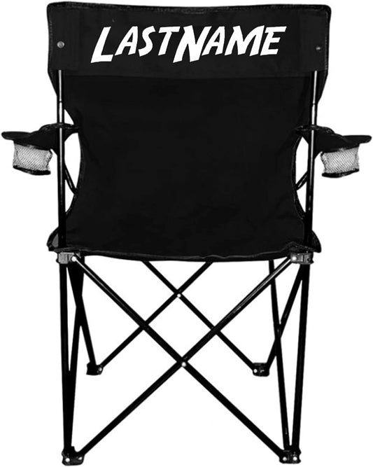 Custom Camping Chair - Black Camping Chair with Carry Bag