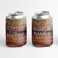 Custom Cheers to Our Happily Ever After Wedding Rustic Can Cooler