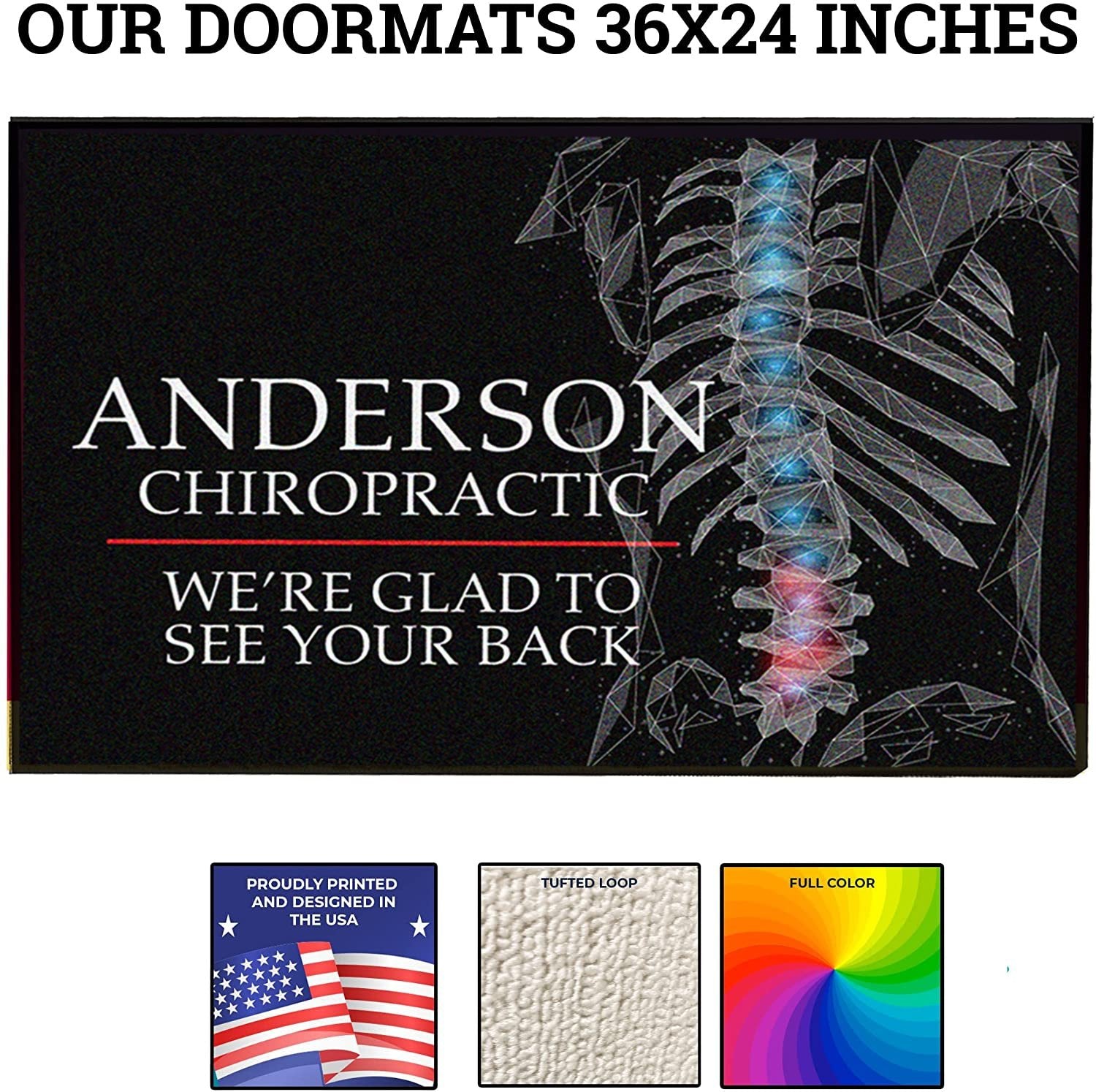 Custom Chiropractor Door Mat (20103)