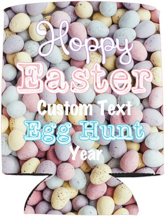 Custom Easter Egg Hunt Can and Beverage Coolers