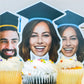 Custom Face Graduation Cupcake Toppers - 75 Piece