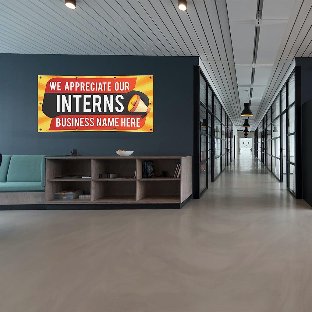 Custom Intern Appreciation - Vinyl Banner – VictoryStore.com