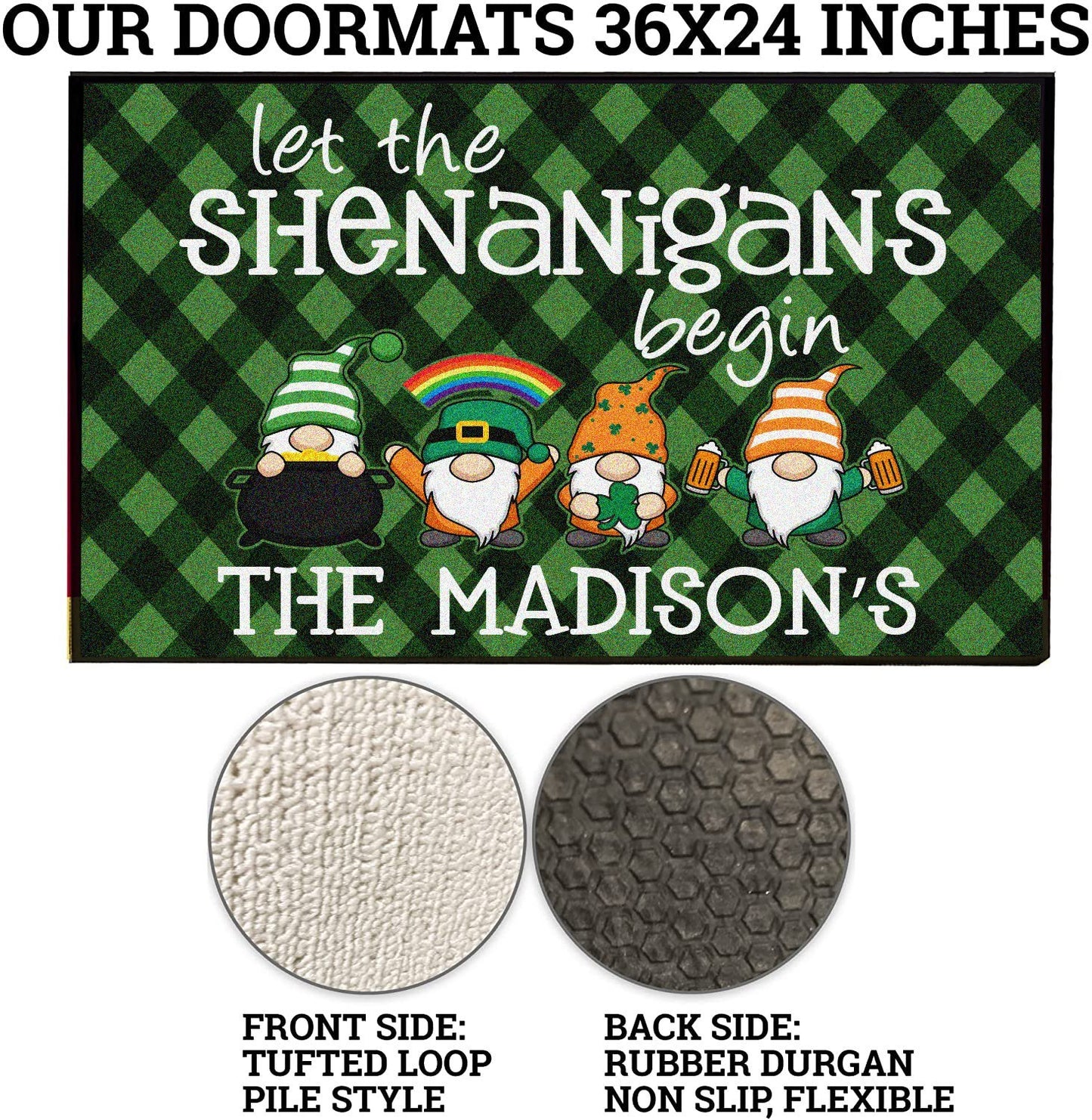 Custom Let the Shenanigans Begin Doormat