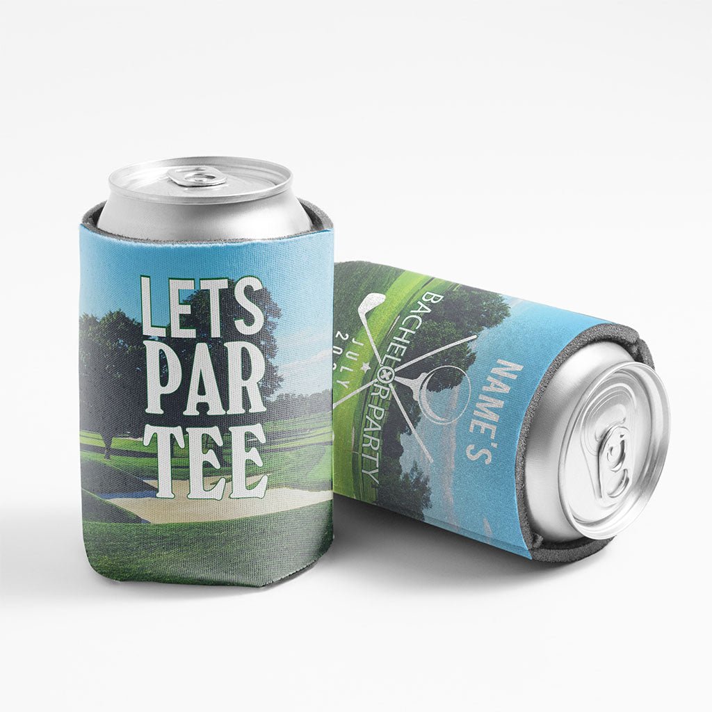 Custom Let's Par Tee Golf Outing Can Cooler