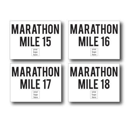Custom Marathon Yard Sign Package