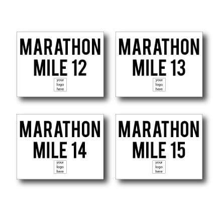 Custom Marathon Simple Yard Sign Package