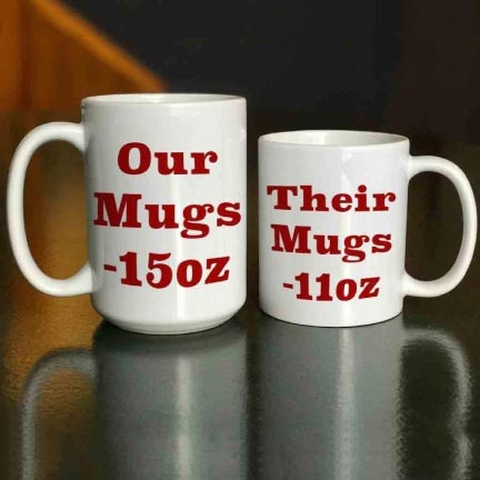 Custom Photo Coffee Mug with Edge to Edge Print