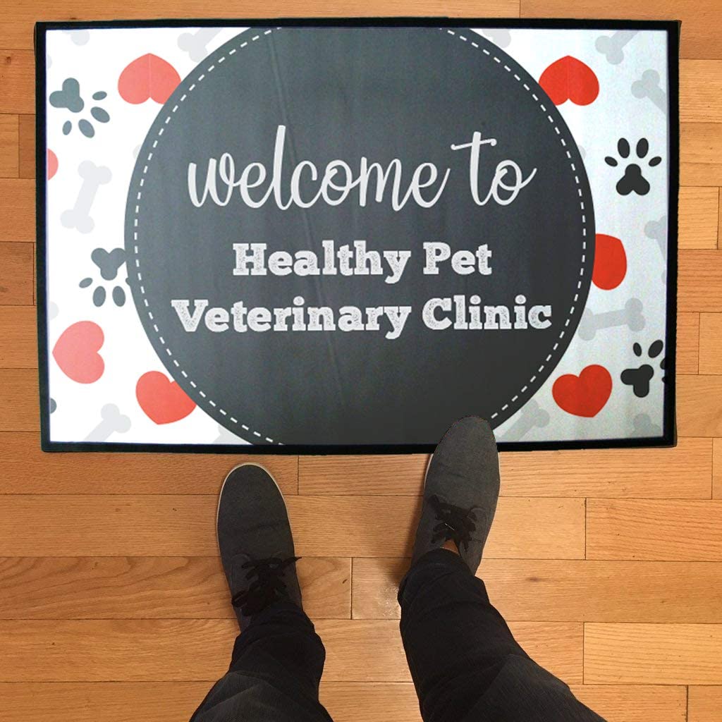 Custom Veterinary Clinic Doormat